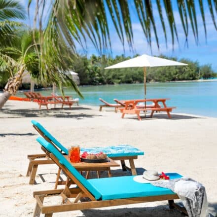 Aitutaki private beach accommodation